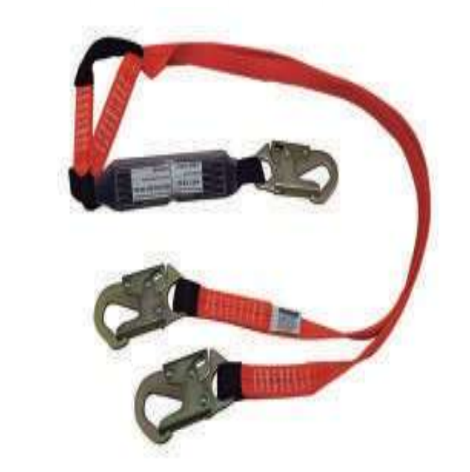 Absorbedor de impacto con doble gancho de acero de 1.83 Mts