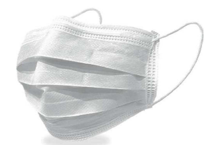 Cubre bocas c/Clip Nasal de 3 Pliegues