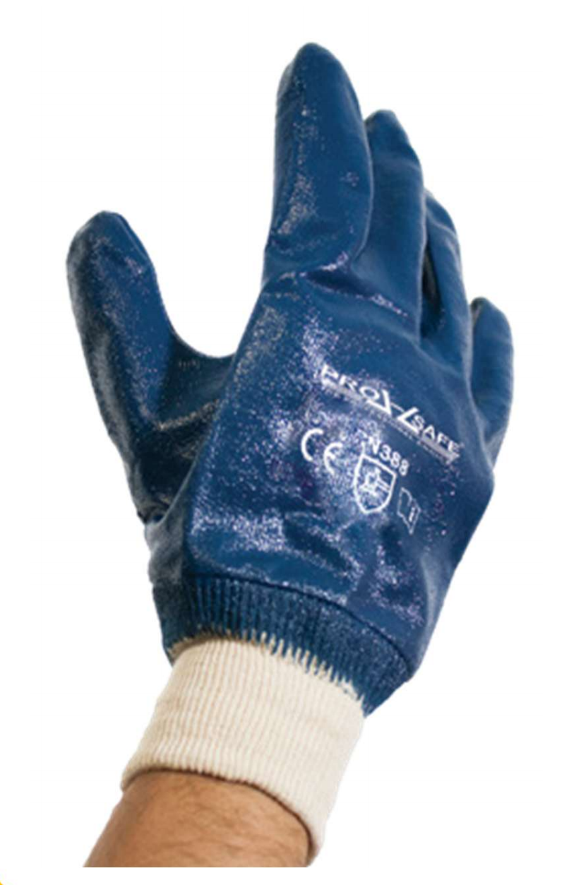 Guante de Nitrilo c/Puño de Calcetin