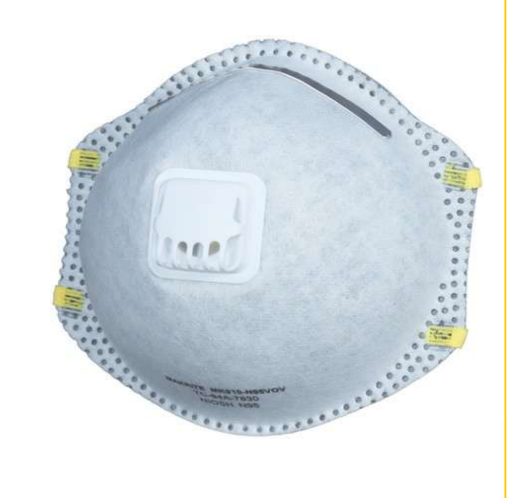 Mascarilla respiratoria con válvula