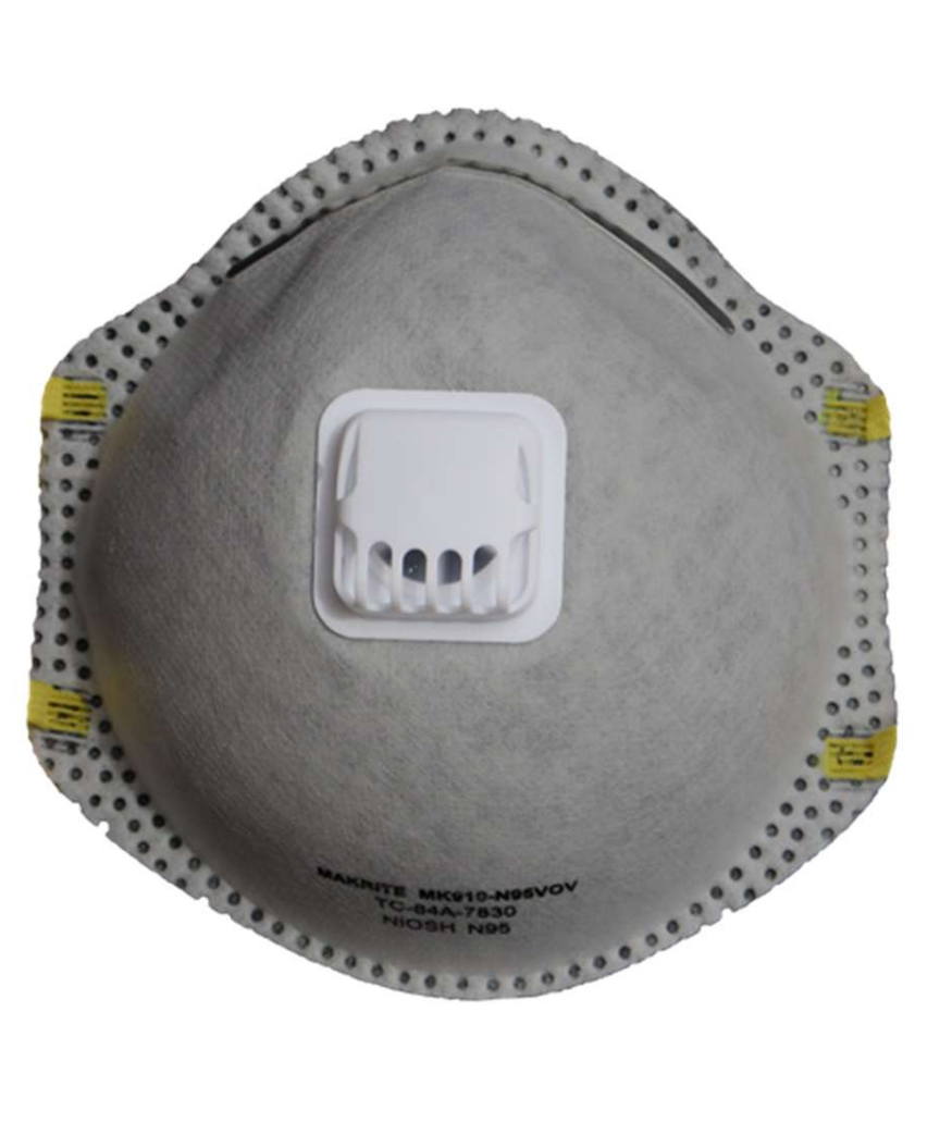 Mascarilla respiratoria con válvula y Carbón Activado