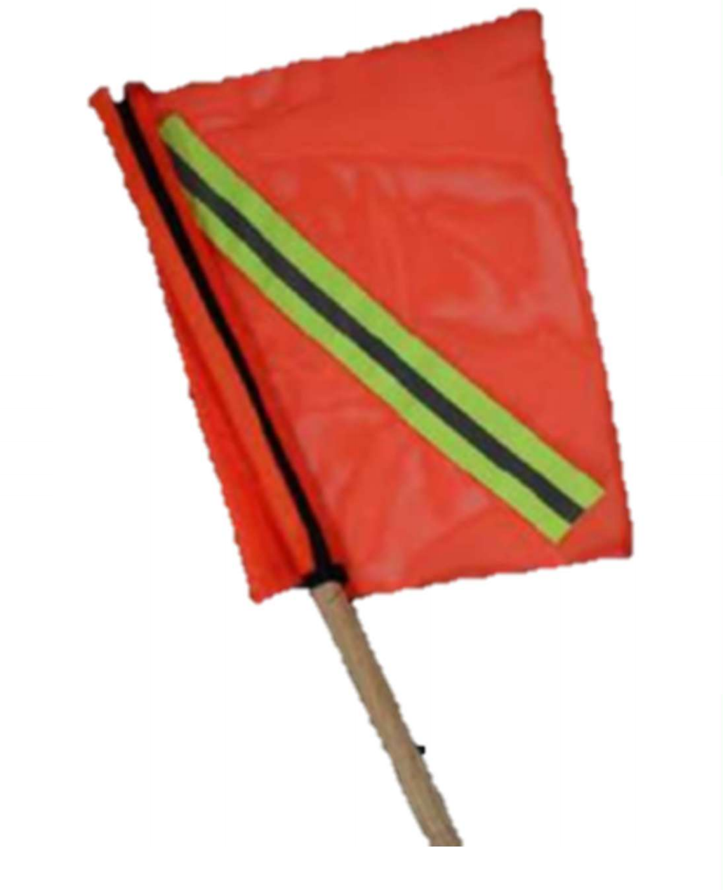 Banderola de Malla mango de madera p/señalización