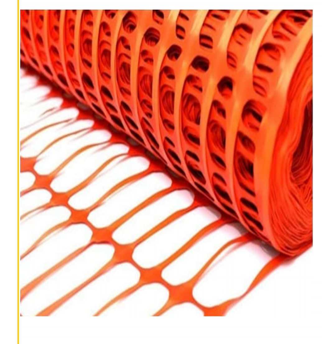 Rollo de Malla Naranja de 1.20 Mts x 30.5 Mts de Largo